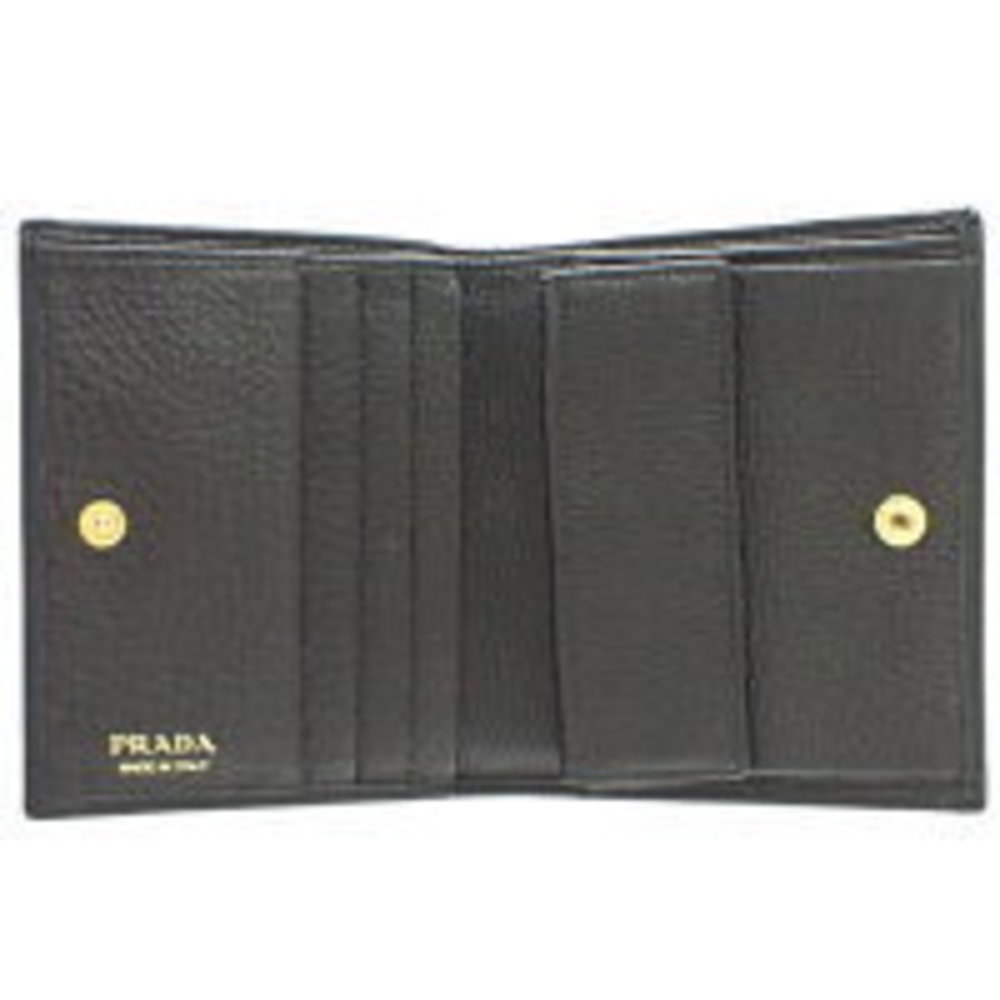 Prada Bifold Wallet Compact Mini Accessories Calf… - image 5